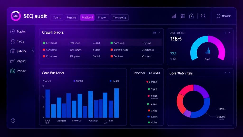 audit SEO, audit SEO gratuit, checklist référencement naturel, crawl erreurs 404, Core Web Vitals, score SEO, Search Console, indexation Google, balises title meta description, contenu dupliqué, maillage interne, netlinking backlinks, sémantique mots-clés, performance mobile, données structurées Schema, sitemap XML robots txt, agence SEO Carcassonne, Speedizycom, optimisation on-page, stratégie SEO 2026
