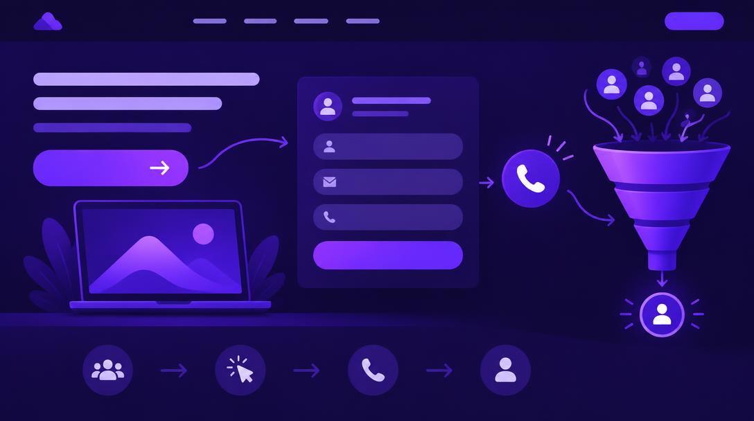 site internet qui génère des clients, taux de conversion site web, générer des leads, appel à l'action, bouton CTA, formulaire de contact, tunnel de conversion, prospection en ligne, acquisition clients, site vitrine performant, demande de devis, appel téléphonique, Speedizycom, agence web Carcassonne, marketing digital PME, landing page, optimisation conversion, lead generation, expérience utilisateur, croissance chiffre d'affaires